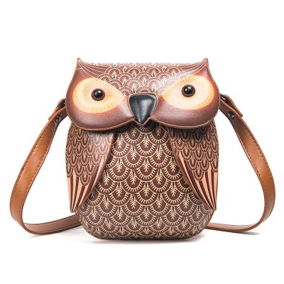 Wholesale Cartoon Mini Small Bag Creative Female Coin Purse Owl Cute Small Bag Shoulder Messenger Bag