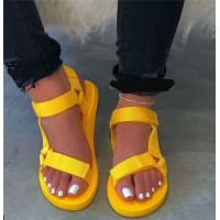 Simple Style Colorful Outdoor Sandals New Fashionable For Women Flat Summer Shoes Women Sandals